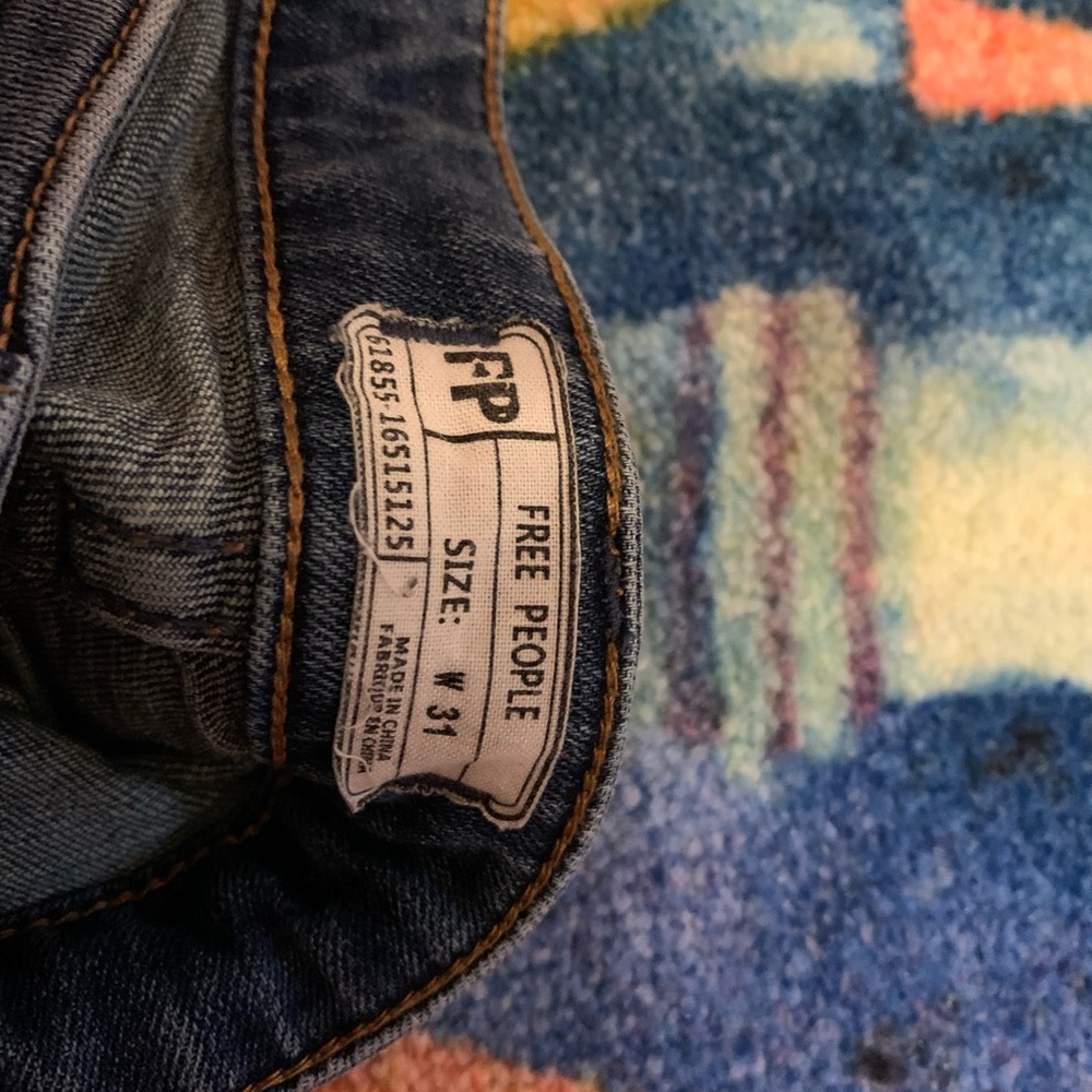 Lower slit free people jeans